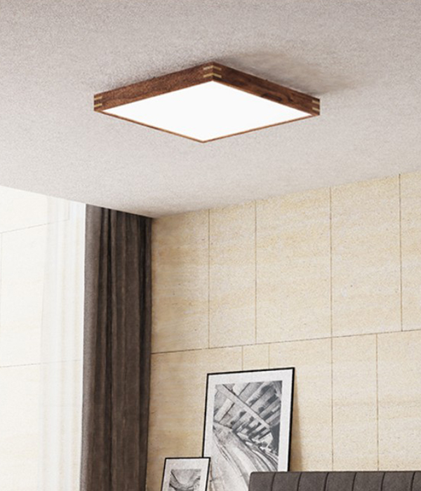 우드사각방등 클래스 원목 사각방등, 국산LED방등 안방등 80W